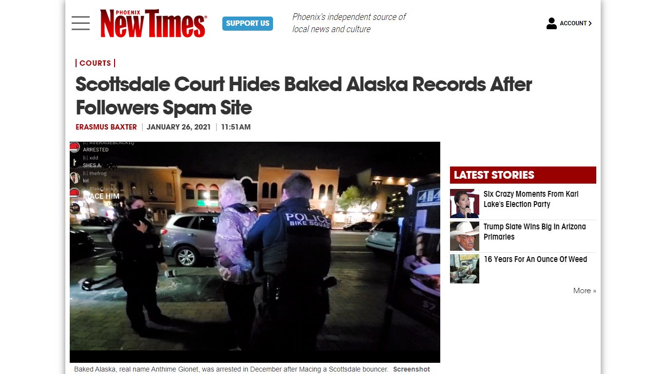 Scottsdale Court Hides Baked Alaska Records After ...